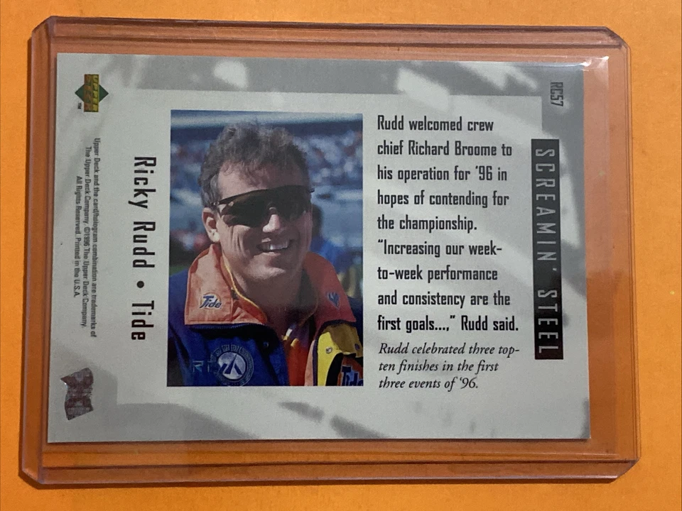 1996 Upper Deck Road to the Cup - Ricky Rudd #RC57 - Image 2 of 2