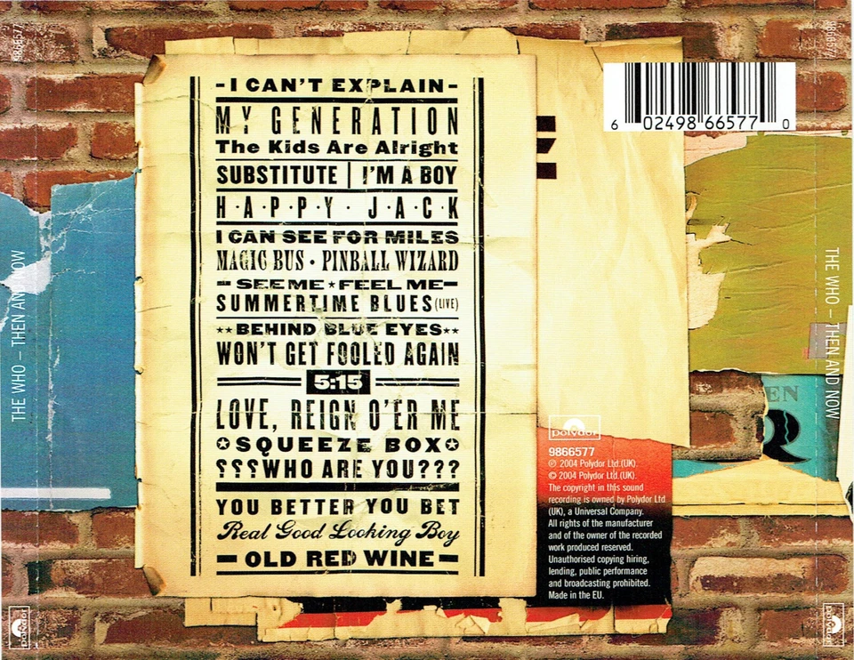 (CD) The Who - Then And Now 1964-2004 - My Generation, Substitute, I'm A Boy - Bild 2 von 2