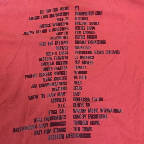 Vintage 1994 Phil Collins Both Sides Tour Local Crew Tee Single Stitch Adult XL - Picture 7 of 10