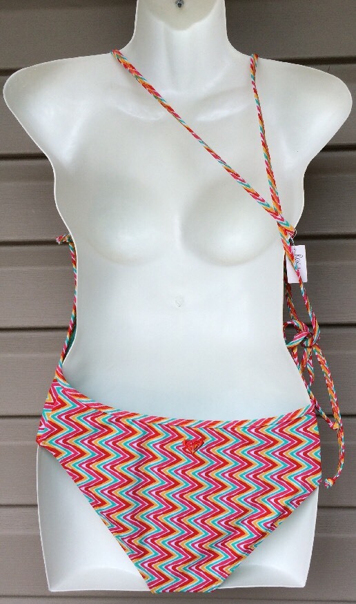ROXY GIRL CATCHING WAVES ONE PIECE CROSS BACK SWIM SUIT ORANGE