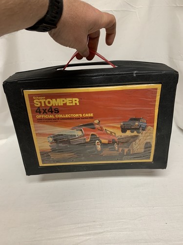 Vintage Schaper Stomper 4x4 Official Collector's Case 1981 Black - Missing Trays - Picture 10 of 10