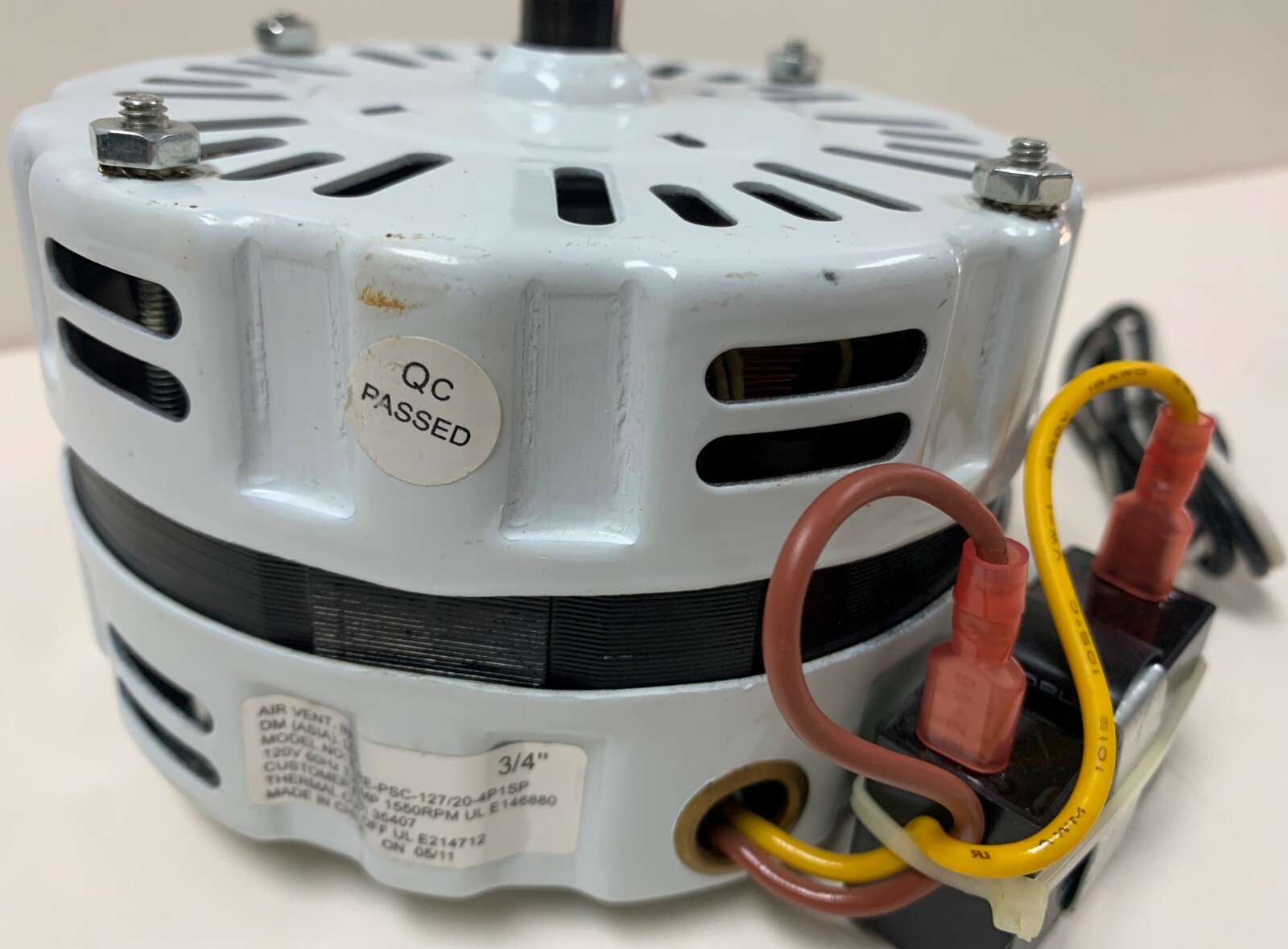 o'o'o . Air Vent MOTOR & 6Blade FAN PROPELLER . 3.2A 1550RPM for Attic Exhaust eBay