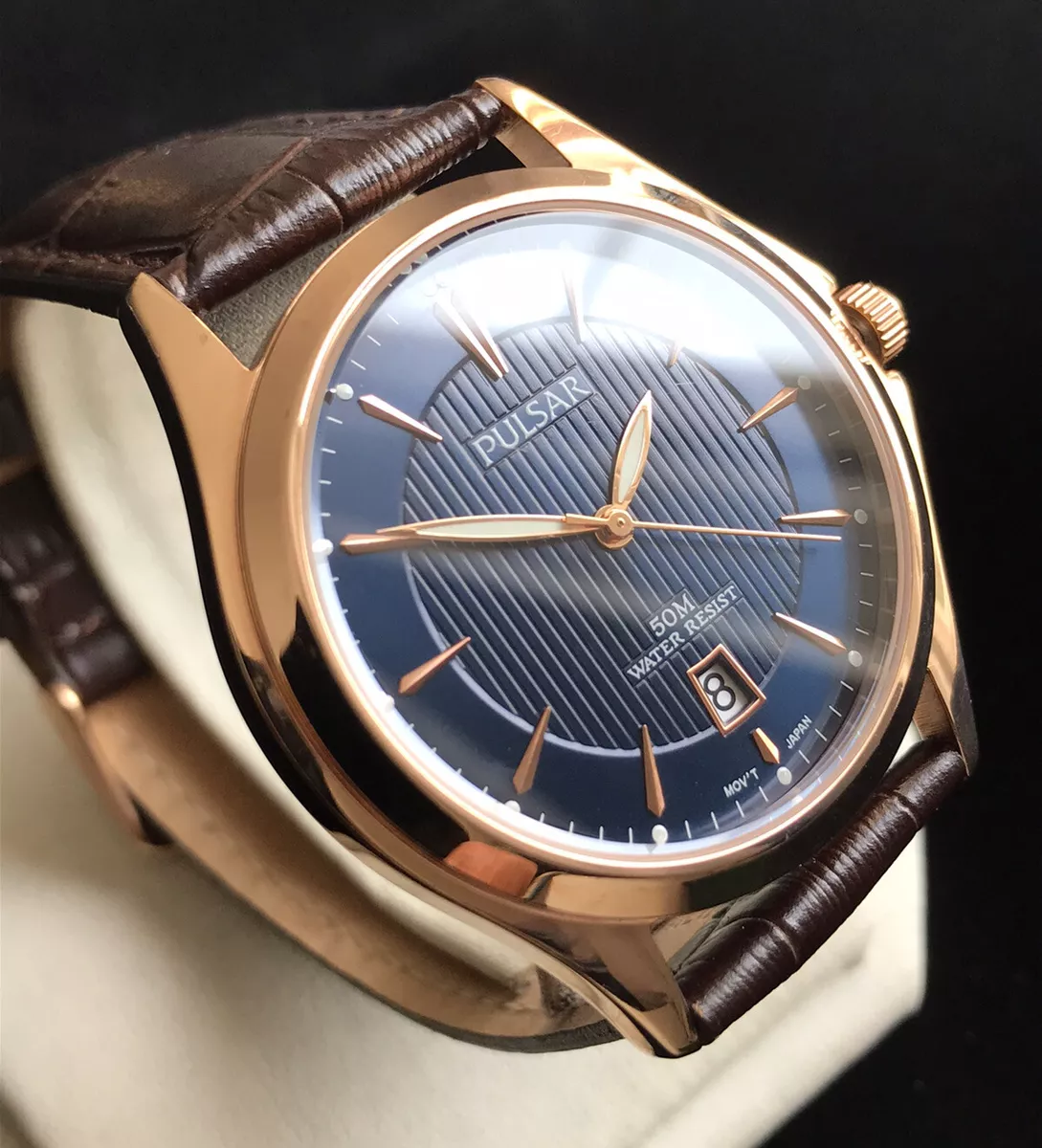 Pulsar rose gold shop mens watch