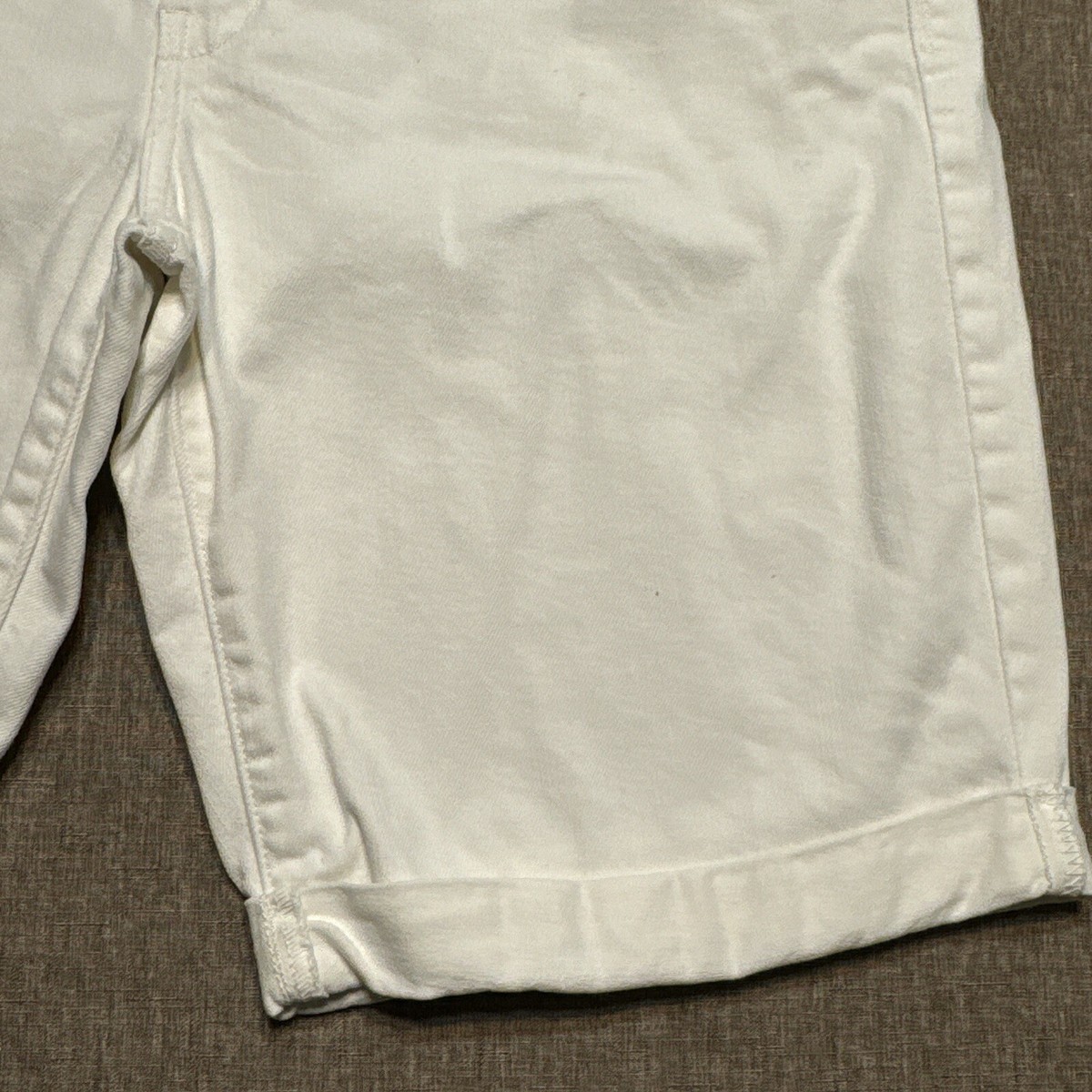 限定品！　リーバイス Levis 17836 Bermuda Shorts Womens 10 White Cuffed Stretch Denim