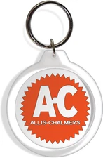 Allis Chalmers garden farm tractor  Logo Keychain keyring yard Lawnmower part