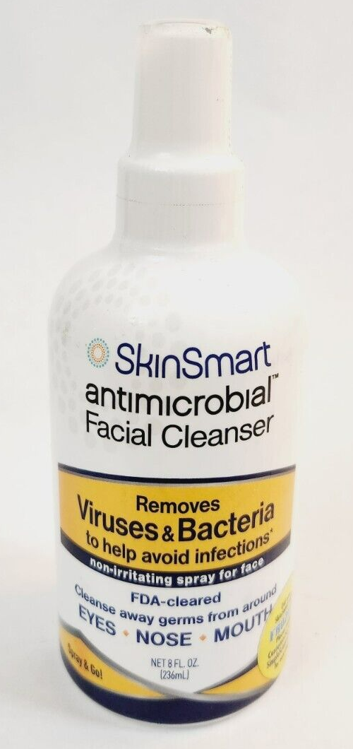 SkinSmart Antimicrobial Facial Cleanser Removes Viruses & Bacteria 8oz