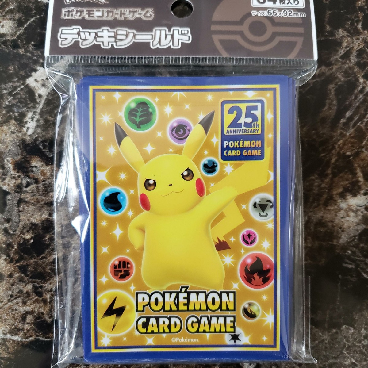 Pikachu 25th Anniversary - Pokemon - Japanese - Set of 64 Sleeves