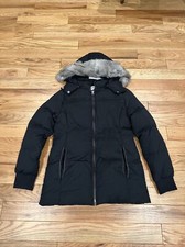 Claudie Pierlot Jacket Coat Size 40 Ladies Hooded Quilted Belted - Gladys Marine