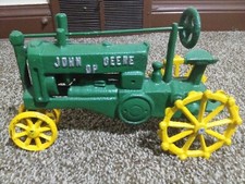 John Deere Cast Iron Large Model Tractor EXCELLENT Condition HN DP DEERE Heavy