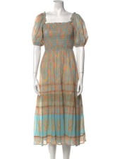 NWT Printed Midi Length Dress Size M. 