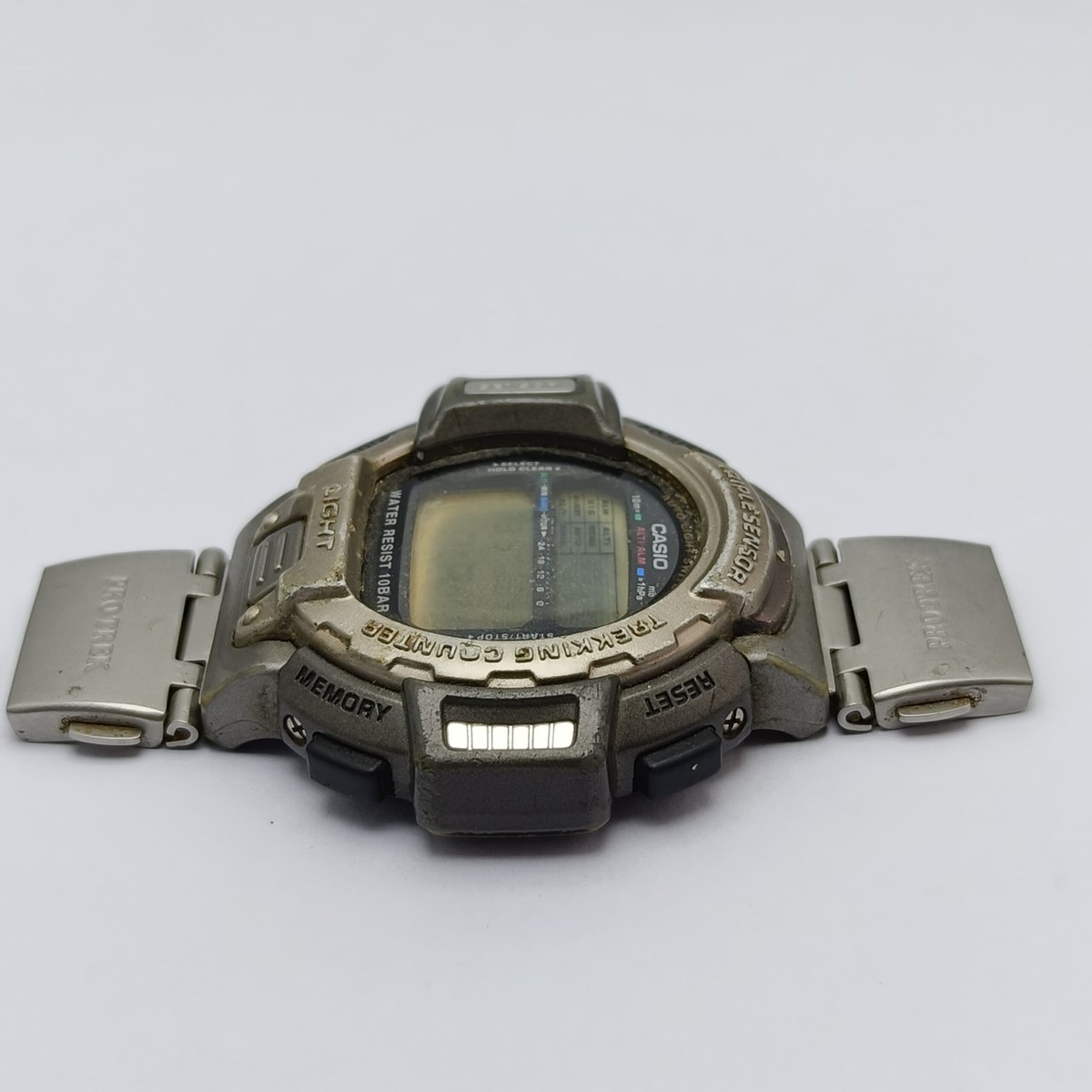 稼働 CASIO PROTREK 腕時計 デジタル PRT-70WFJ 1249 Casio Protrek Pro Trek PRT-60 Bird Life Penguin Digital Qz Watch