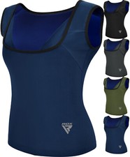 RDX Womens Sauna Vest Heat Trapping Sweat Waist Trainer Compression Vest for Gym