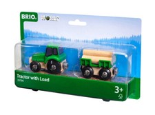 Brio World Eisenbahn Fahrzeug Traktor mit Hol...