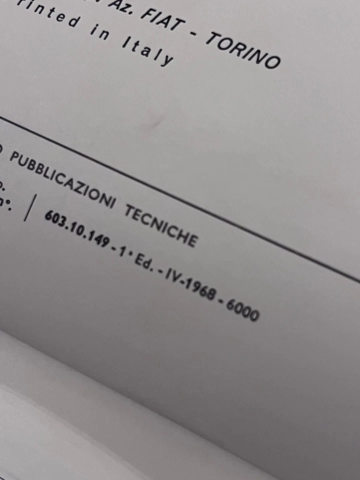 Raccolta Cataloghi FIAT  Parti di Ricambi Carrozzeria - Direzione Ricambi - Immagine 4 di 4
