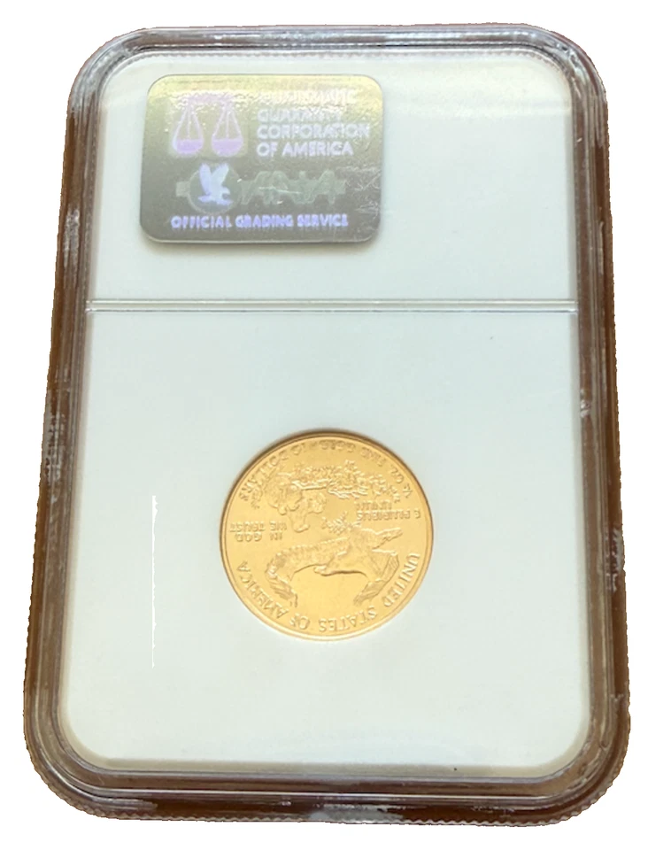 US 2002 Gold 1/4 oz $10 NGC MS69 Gold Eagle - Image 2 of 2