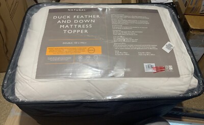 John Lewis Entenfedern und Daunen zweilagige Matratzenauflage - doppelt 