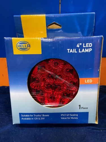 HELLA 4"LED TAIL LAMP 12V SUITABLE FOR TRUCK & BUSES Universal - Picture 1 of 4