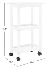 Safavieh Bevin 2 Shelf Kitchen Cart, Reduced Price 2172722642 KCH1400B