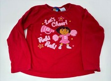 Vintage Dora The Explorer Long Sleeve TShirt Girls Size 6 Nick Jr Cheerleading