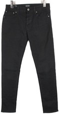 JACK & JONES Slim Fit Tim Jeans Men's W29/L32 Rigid Stretchy Black