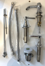 Heritage Glastonbury 3 tap hole Basin Chrome Mixer Taps