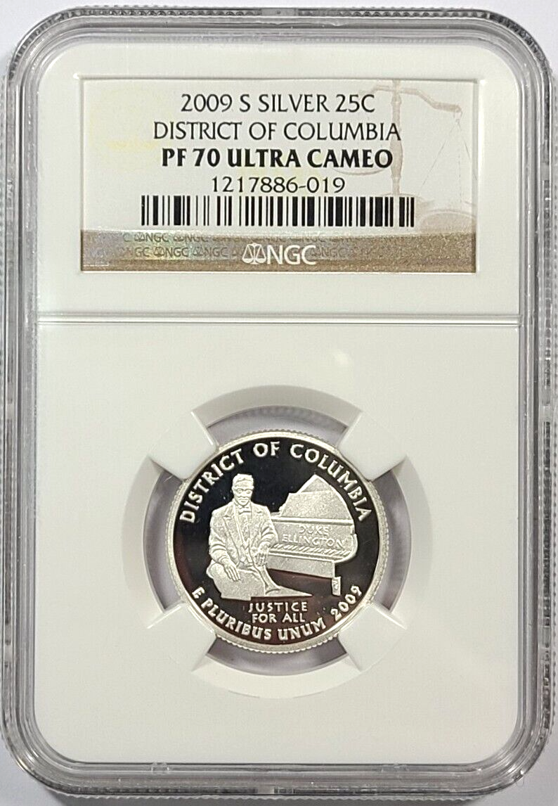 2009 S Silver District Of Columbia Quarter 25c NGC PF70 ULTRA