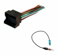 Car Wire Harness Stereo Radio and Antenna Adapter for Select BMW Cooper VW Dodge