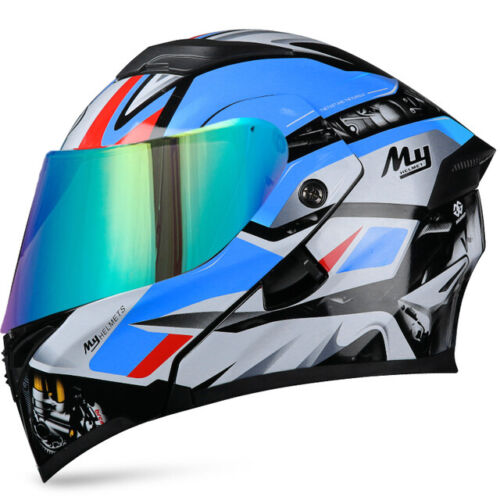 DOT Approved Motorcycle Helmet Double Lens Modular Flip Racing Motocross Helmets - Picture 2 of 15