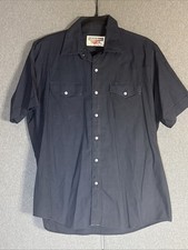 Vintage Authentic Western Youngbloods Shirt Large Pearl Snap Cowboy Western