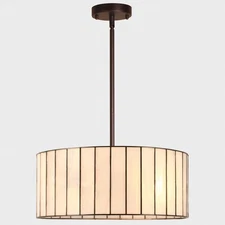 COTOSS Tiffany Pendant Light Fixtures,16 inch Stained Glass Ceiling Pendant L...