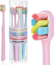 6 Count Extra Soft Toothbrushes Periodontist-Designed Tapered Bristles Sensitive