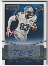 2015 Donruss Signature Series - TIMOTHY WRIGHT - RC AUTO #50 Detroit Lions