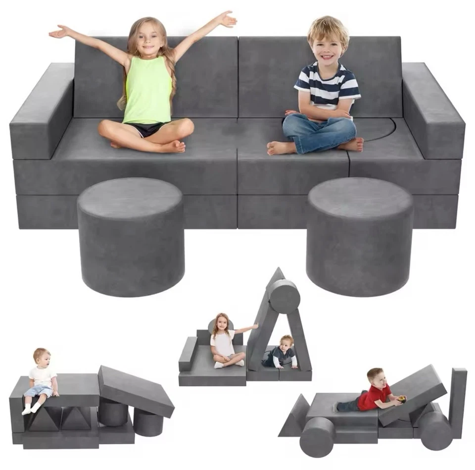 13Pcs Modular Kids Play Couch 25D Sponge Foam - Image 1 of 4