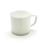 Vintage Federal Glass Milk Glass Coffee Mug D Handle Tea Cup Heat Proof Made USA