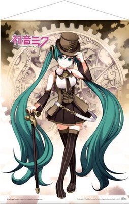 HATSUNE MIKU STEAMPUNK WANDROLLE WANDTEPPICH (POPBUDDIES) OFFIZIELL NEU VERSIEGELT