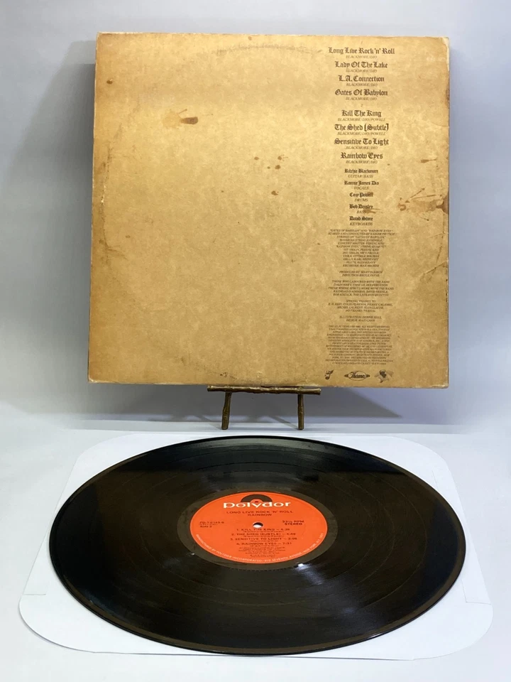 Rainbow Long Live Rock 'N' Roll Vintage Vinyl LP 1978 Polydor Record PD-1-6143-A - Image 4 of 4