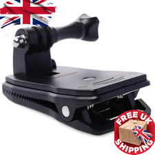 360 Rotary Hat Backpack Clip Camera Accessories Clamp Mount for GoPro Hero Sessi