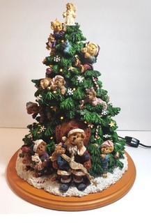 Danbury Mint The Boyds Bears Christmas Tree Lighted Christmas Display Decor