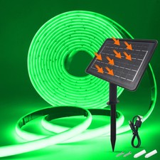 Solar Neon Led Strip Light Flexible Lamp Outdoor Garden Decor Waterproof Lights