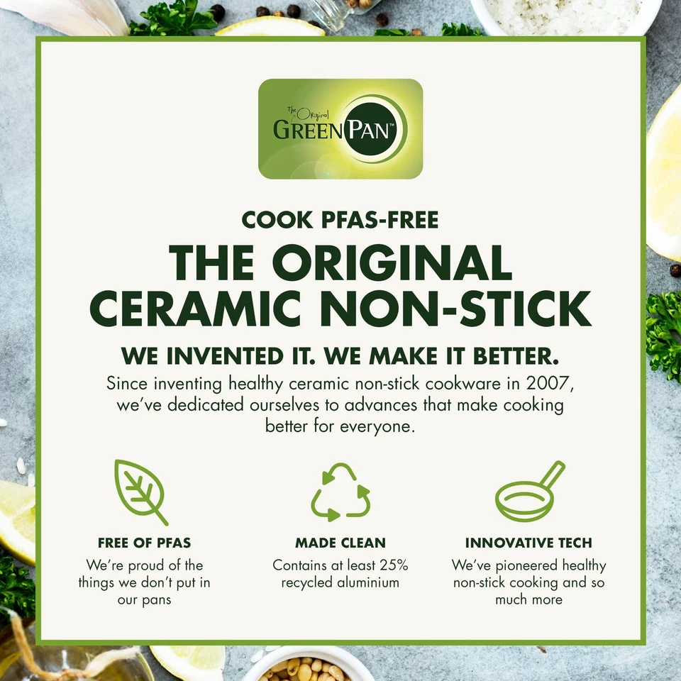 Rio Gesundes, Antihaft-Keramik Bratpfannen-Set 2-teilig, 20 cm  26cm, PFAS-fr... - Bild 3 von 4