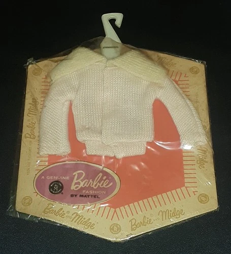 Vintage 1962 Barbie & Midge fashion pak cardigan sweater read description
