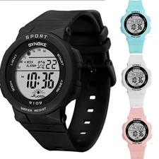 Multifunction Children Kids Waterproof Boys Girls Digital Alarm Date Wrist Watch