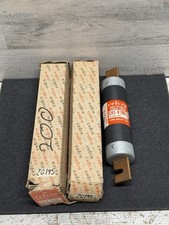 Lot of 2 CEFCON NOS Duel Element Time Delay Fuses CRS-R 200 Amp Class RK5 600 V