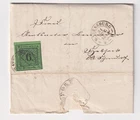 Württemberg Mi 3 on cover Ravensburg-Hebsack