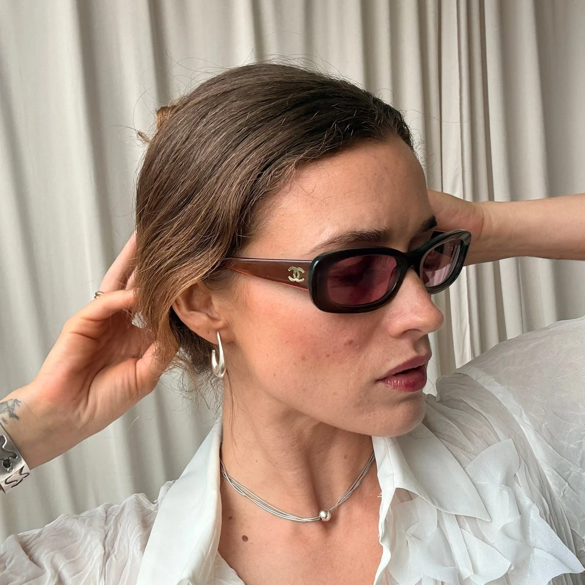 シャネルサングラス　Vintage Chanel Sunglasses CHANEL Oval Sunglasses for Women with Vintage for sale | eBay