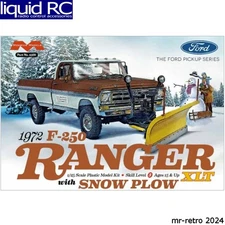 Moebius Models 2568 1972 F0RD F-250 4x4 with Snow Plow Plastic Model Kit