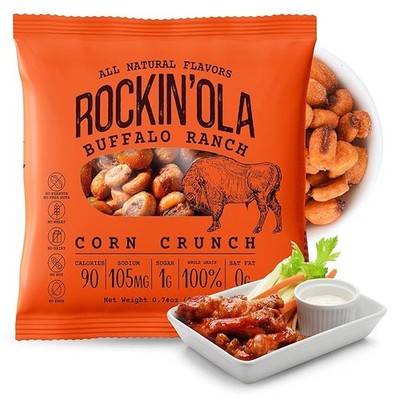 Rockin ola Buffalo Ranch Corn Crunch Iw, 0.74 Ounce, 250 Per Case