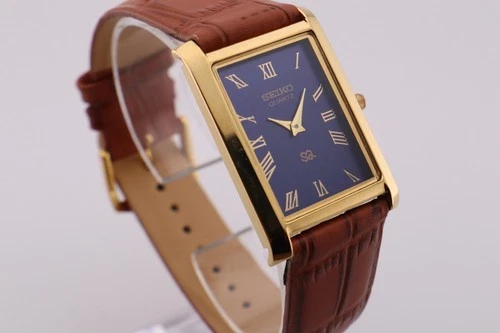 Vintage Seiko Slim Quartz Men's Wrist Watch - Comes With New Battery, New Band