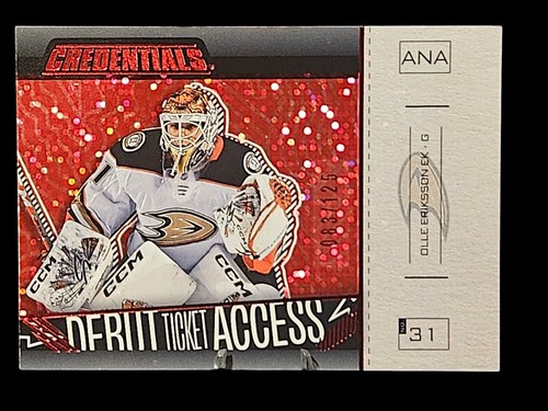 2023-24 Upper Deck Credentials #130 Olle Eriksson EK Red #/125 - Bild 1 von 3