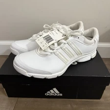 NEW Adidas Cheer Sport Shoes 8.5 White Lace Up Padded Insole Training Athletic